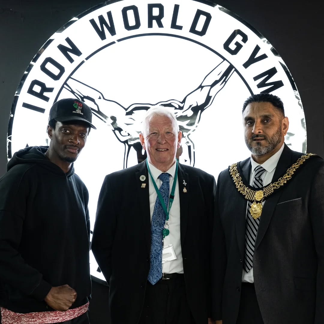 Iron World Gym with the Mayor of Derby